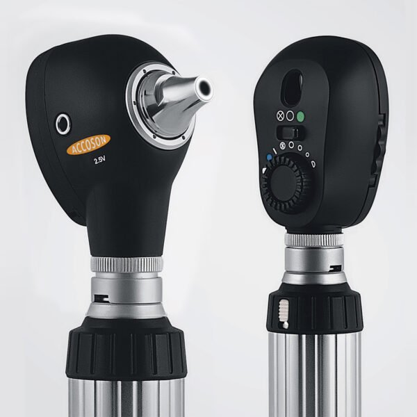 ACCOSON Ensemble d’otoscopes AccoView 500 Classic F/O, LED 2,5 V, laiton C/P "AC500-OTC – Image 2