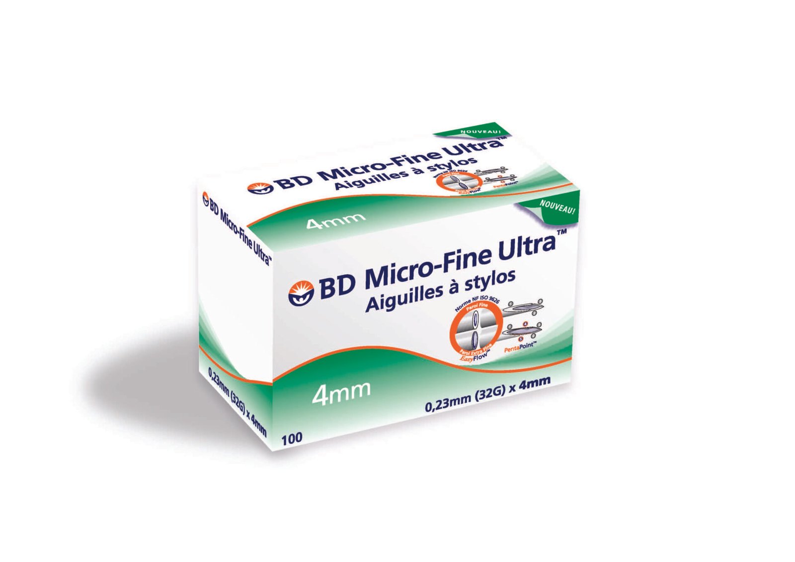 BD MICRO-FINE NEEDLES 4 mm - 32G - 320140 23850