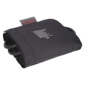 BOSO BRASSARD VELCRO NOIR ET ROUGE ADULTE SIMPLE TUBULURE - 12X23 POUR BOSO SOLID-ROID-CLINICUS I-VARIUS-PROFITEST "BO1114255