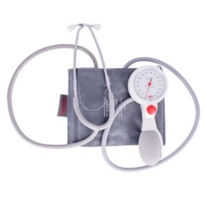 BOSO TENSIOMETRE MANUEL EGOTEST DIA. 60 MM BLANC BRASS. ADULTE VELCRO GRIS PERLE "BO225011301