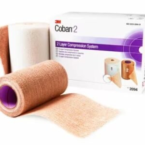 3M BANDE COBAN 2 SYSTÈME DE COMPRESSION + 2 BANDES POUR ULCERE VEINEUX ET OEDEMES "2094