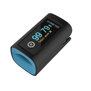 CREATIVE MEDICAL OXYMETRE DE POULS ADULTE/PEDIATRIQUE PC-60F NOIR/TURQUOISE  "NTPC60F