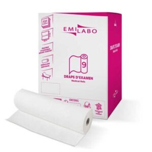 EMILABO DRAP D'EXAMEN EMILABO GAUFRE BLANC 2 PLIS 50x35 121 FTS "62810