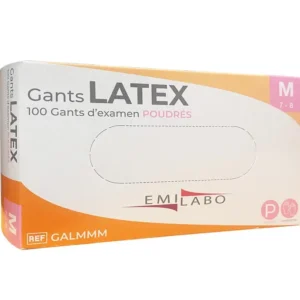 EMILABO GANT D'EXAMEN EMILABO LATEX POUDRE T 9/10 XL "GALXLM