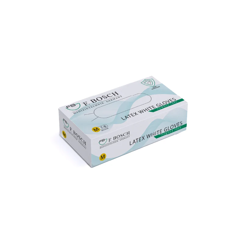 F.BOSCH GANTS D'EXAMEN LATEX NON POUDRES TAILLE M "FBGLVE1033