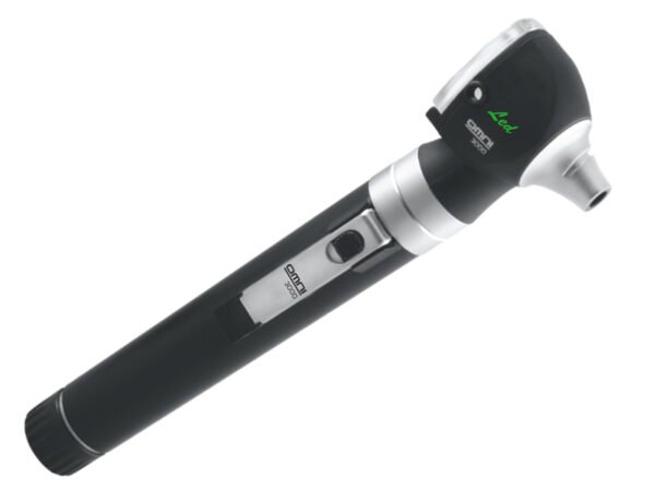 GIMA OTOSCOPE F.O. LED SIGMA 2.5V avec poignée rechargeable et batterie - pochette - noir "31580