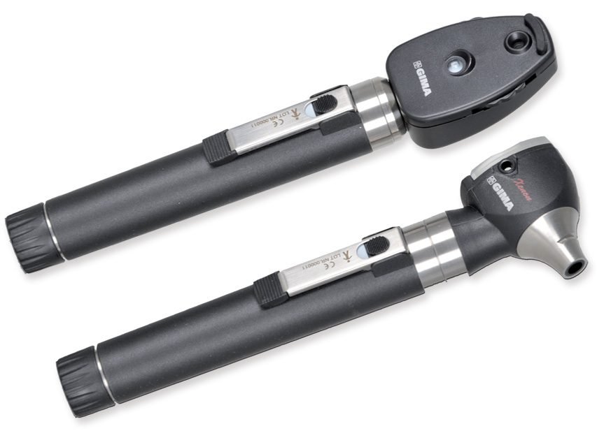 GIMA SET OTO-OPHTALMOSCOPE LED À F.O. SIGMA avec 2 poignées rechargeables - mallette "31584 – Image 2