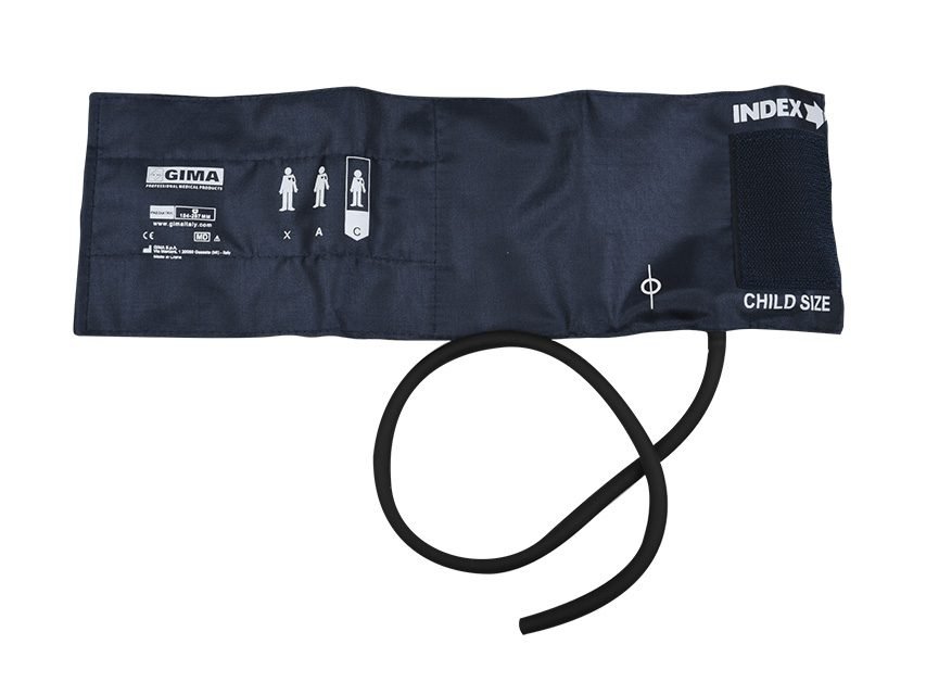 GIMA BRASSARD PÉDIATRIQUE + VESSIE À 1 TUBE 35x11 cm - nylon "32846