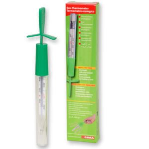 GIMA PRÉSENTOIR DE THERMOMÈTRE ÉCOLOGIQUE GIMA avec outil pour remise à zéro "25589