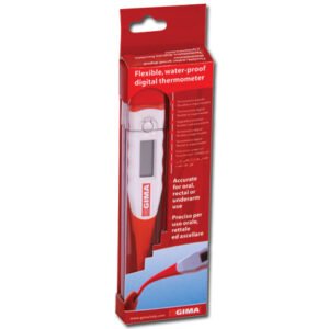 GIMA THERMOMÈTRE DIGITAL FLEXI °C-en boîte,pointe souple,étanche "25563