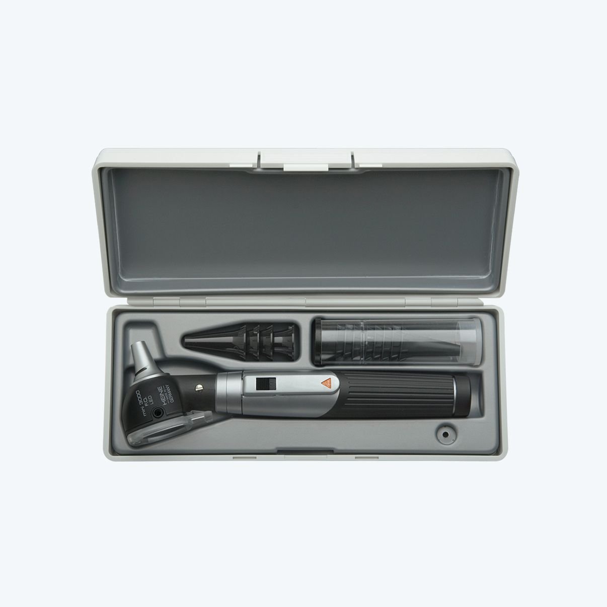 HEINE TROUSSE DE DIAGNOSTIC O.R.L. OTOSCOPE MINI 3000 F.O. LED "D-885.20.021