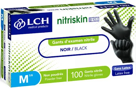 LCH GANTS NITRISKIN NITRILE NS NP NOIR XL "71048