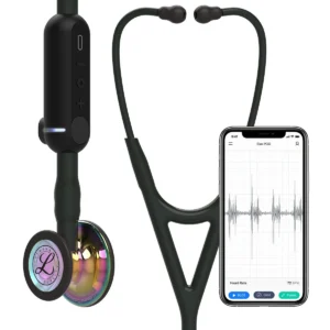 LITTMANN STETHOSCOPE 3 M NUMERIQUE LITTMANN CORE TUBULURE NOIRE  EDITION RAINBOW BRILLANT "8572