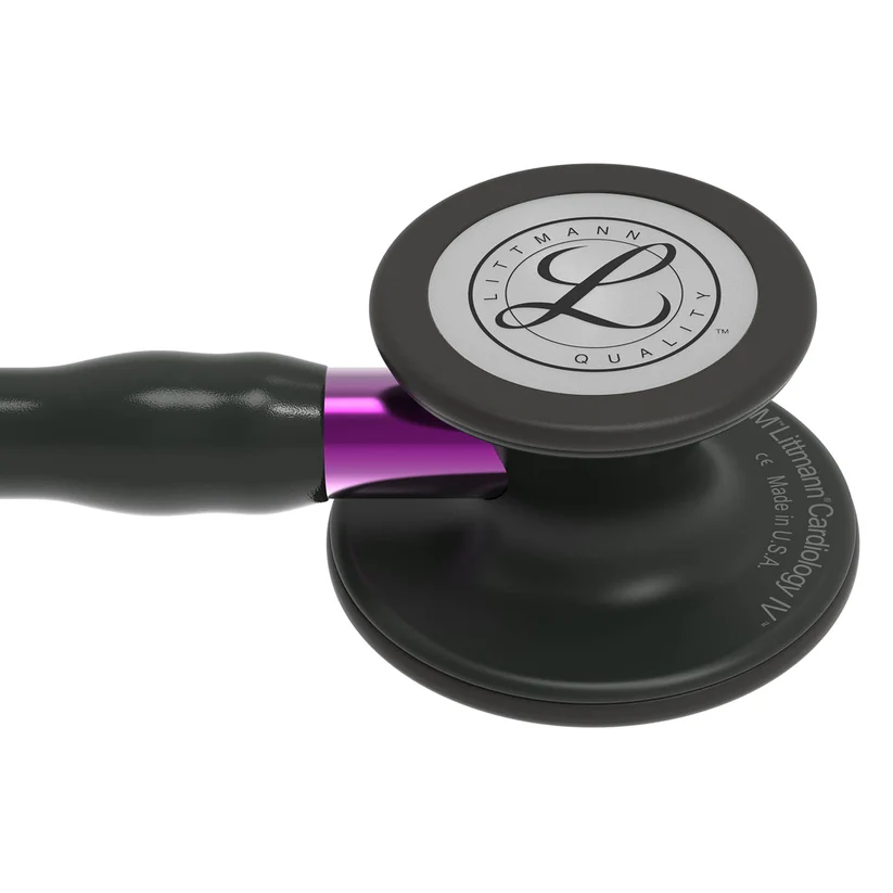 LITTMANN STÉTHOSCOPE 3M LITTMANN CARDIOLOGY IV™ - NOIR/VIOLET BLACK EDITION "ST6203NVB – Image 2