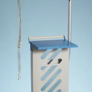 LUMED CHARIOT ECG EUROCART4045 40*45*90CM BICOLORE GRIS/BLEU "LUEPLU4006