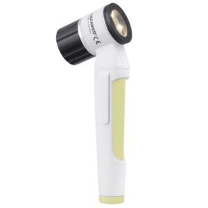 LUXAMED DERMATOSCOPE LUXASCOPE LED 2.5 V, JAUNE COLZA AVEC EMBOUT DE CONTACT AVEC GRADUATION "LX.C1.516.944
