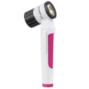 LUXAMED DERMATOSCOPE LUXASCOPE LED 2.5 V, MAGENTA AVEC EMBOUT DE CONTACT SANS GRADUATION "LX.C1.416.974