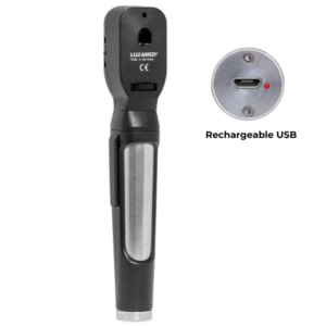 LUXAMED Ophtalmoscope LuxaScope LED USB 3.7 V Noir "LX.F1.426.114