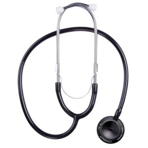 LUXAMED STÉTHOSCOPE DOUBLE PAVILLON LUXASCOPE SONUS FLEX ADULTE, ACIER INOX, MEMBRANE JETABLE, NOIR "LX.G1.212.114