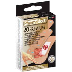 PHARMADOCT PANSEMENTS avec bande hémostatique - caisse de 12 boîtes de 20 "25312