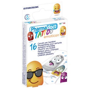 PHARMADOCT PANSEMENTS enfants «tatouage» 2 tailles - caisse de 12 boîtes de 16 "25310