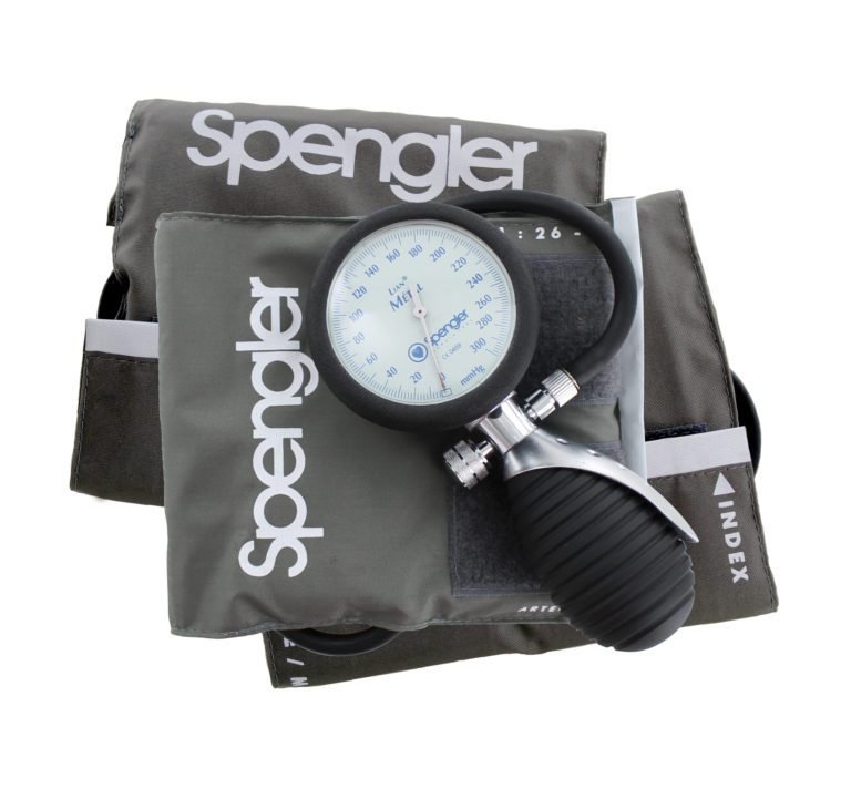 SPENGLER TENSIOMÈTRE LIAN METAL - MODELE ADULTE BRASSARD VELCRO NYLON GRIS TM "521311