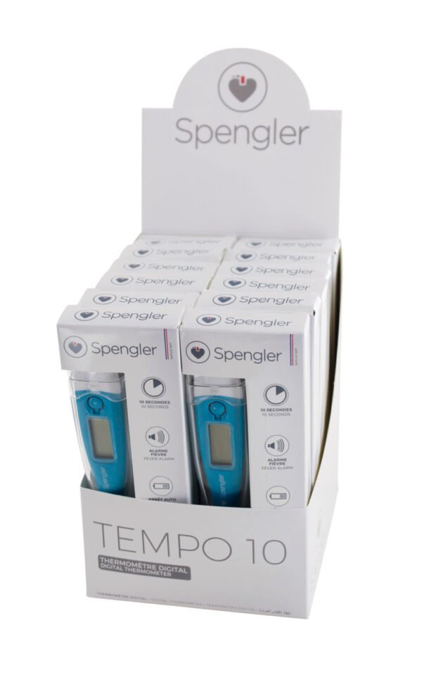 SPENGLER PRÉSENTOIR DE 12 THERMOMÈTRES TEMPO 10  "SP1623P