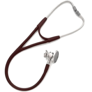 WELCH ALLYN STETHOSCOPE HARVEY DLX DOUBLE BORDEAUX "WEL015