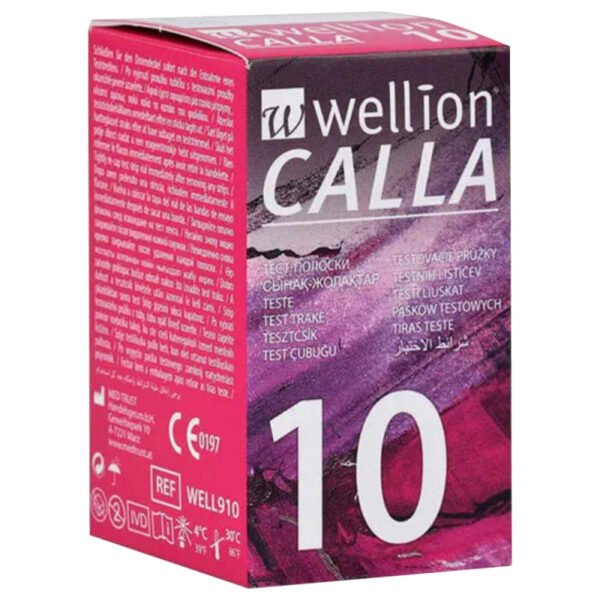 WELLION BANDELETTES DE TEST - BOITE DE 10 PCES POUR WELLION CALLA "WELL910