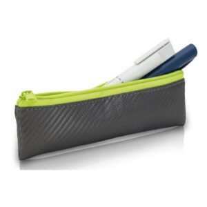 INSULINE - TROUSSE ISOTHERME POUR MATERIEL DIABETE - T. SMALL - GRIS/VERT EB14013
