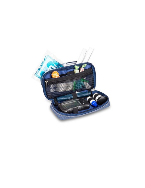 DIABETIC - TROUSSE ISOTHERME POUR TRANSP. MATERIEL DIABETIQUE - TISSU - BLEU EB14017