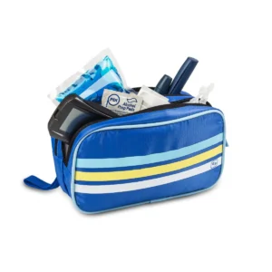 DIA EIGHTIES - TROUSSE ISOTHERME POUR TRANSP. INSULINE & ACCESSOIRES DIABETE - BLEU EB14023