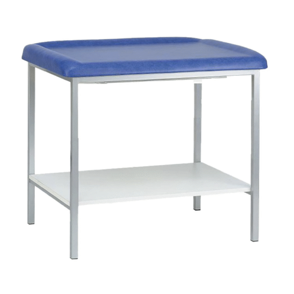 TABLE PEDIATRIQUE SELELRIE TENDUE + PLATEAU EQUIPE D UN PORTE ROULEAU PEDIAT04T